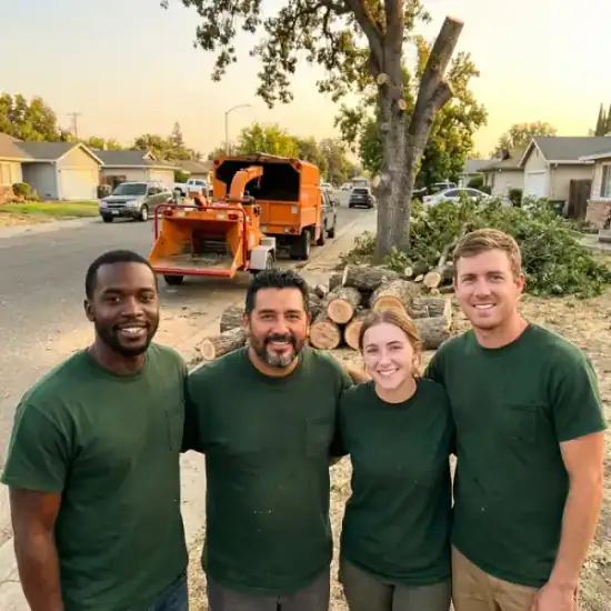 Greenline Tree Service crew after a La Jolla tree removal job